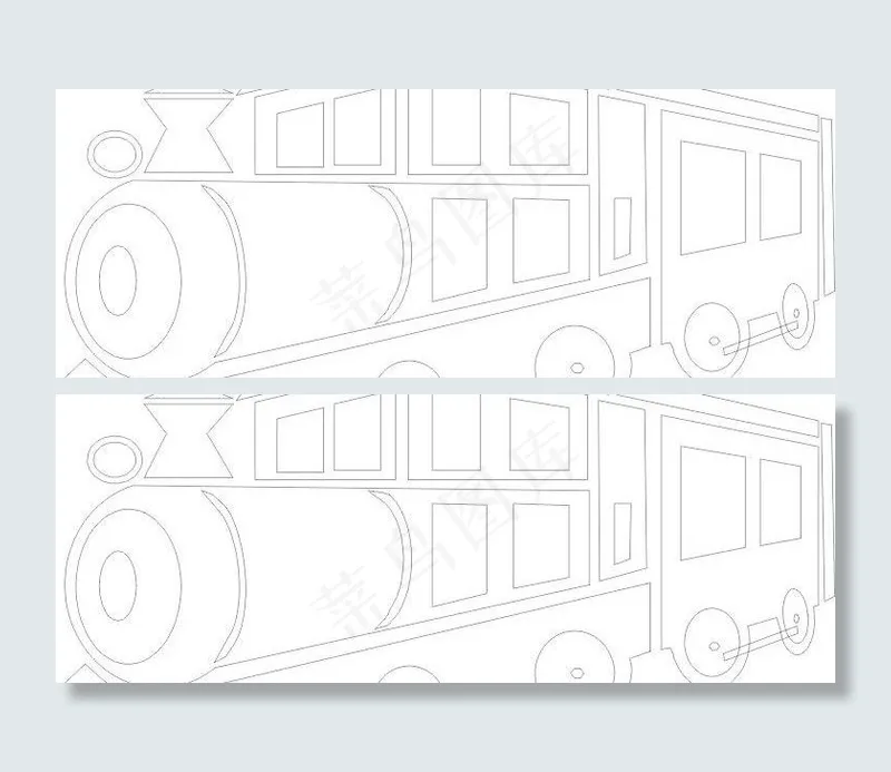 火车矢量图图片cdr矢量模版下载