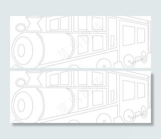 火车矢量图图片