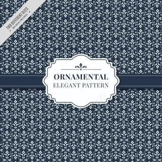 花卉装饰的蓝色装饰背景