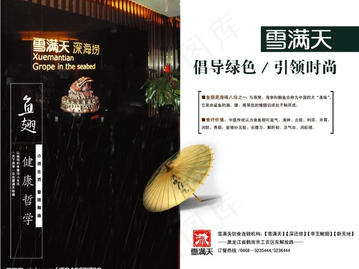 鱼翅橱窗图片psd模版下载