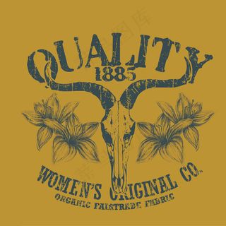 印花牛头抽象艺术失量图无限放大