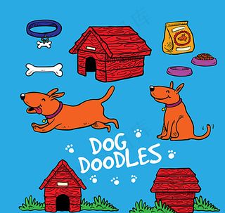 宠物狗和宠物用品图片