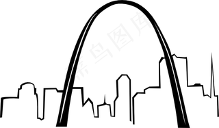 圣路易斯拱门剪贴画