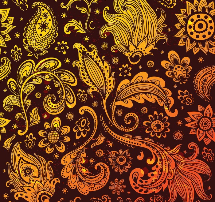 欧式花纹背景图片