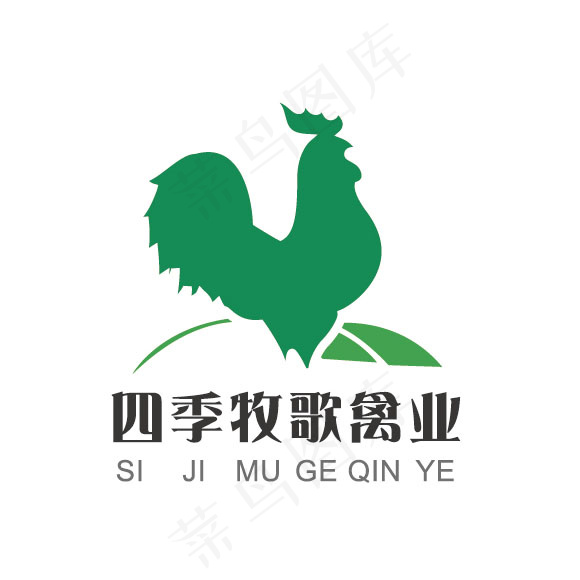 禽业企业标志ai矢量模版下载