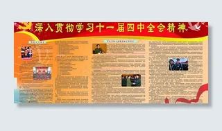 十一届四中全会展板图片