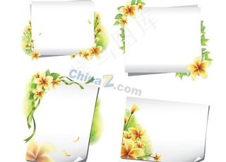 精美花卉边框矢量素材