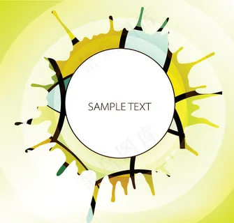 创新滴痕迹的背景02矢量