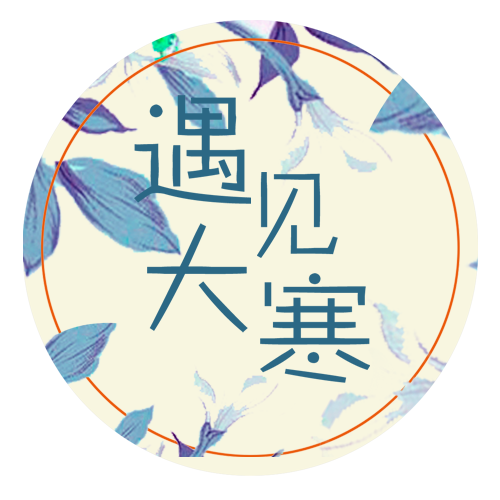 二十四节气之大寒海报PNG素材