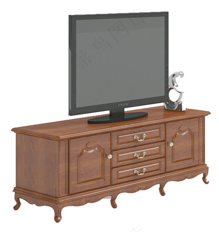 电视柜模型模板下载