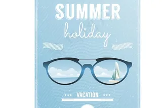 夏日海报创意设计矢量素材