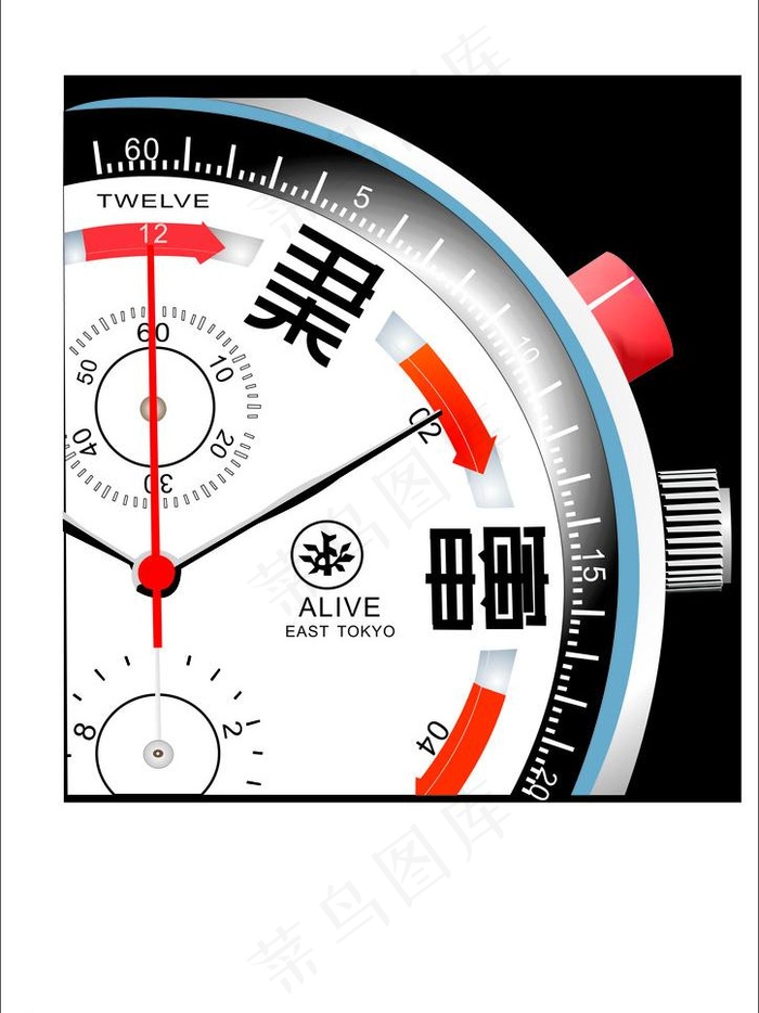 钟表技术图片cdr矢量模版下载