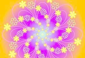 彩色花朵素材底纹模板ai矢量模版下载