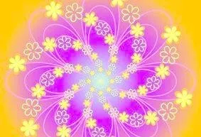 彩色花朵素材底纹模板ai矢量模版下载