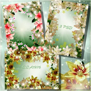 各类花边边框模板