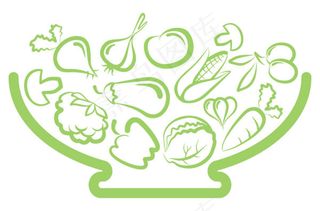 线稿蔬菜——矢量素材
