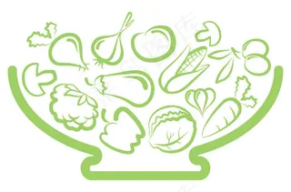线稿蔬菜——矢量素材