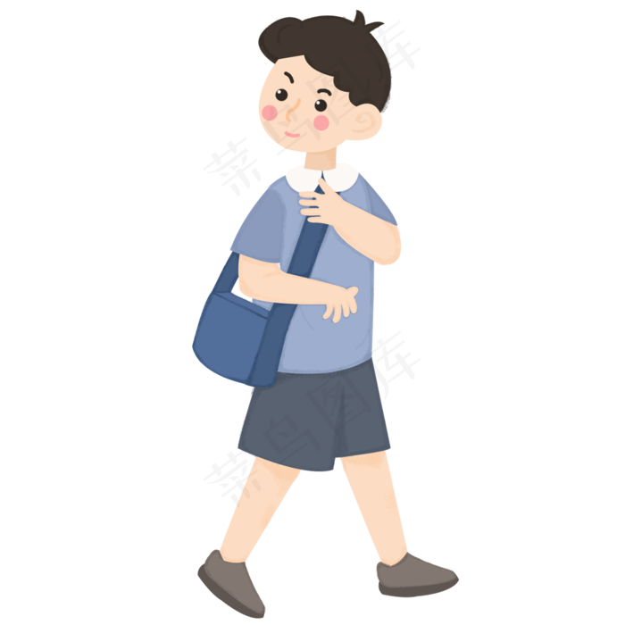 简约手绘开学日学生元素简约手绘开学日学生元素