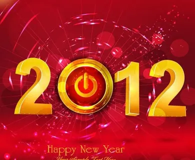 2012艺术字矢量素材