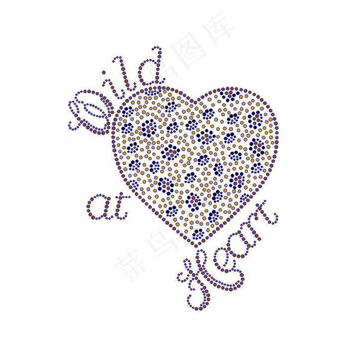 位图 烫钻 几何 形状 心形 免费...