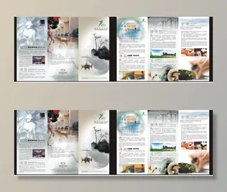 spa宣传册三折页图片