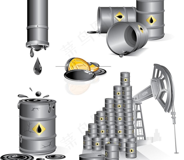 石油工业矢量素材图片