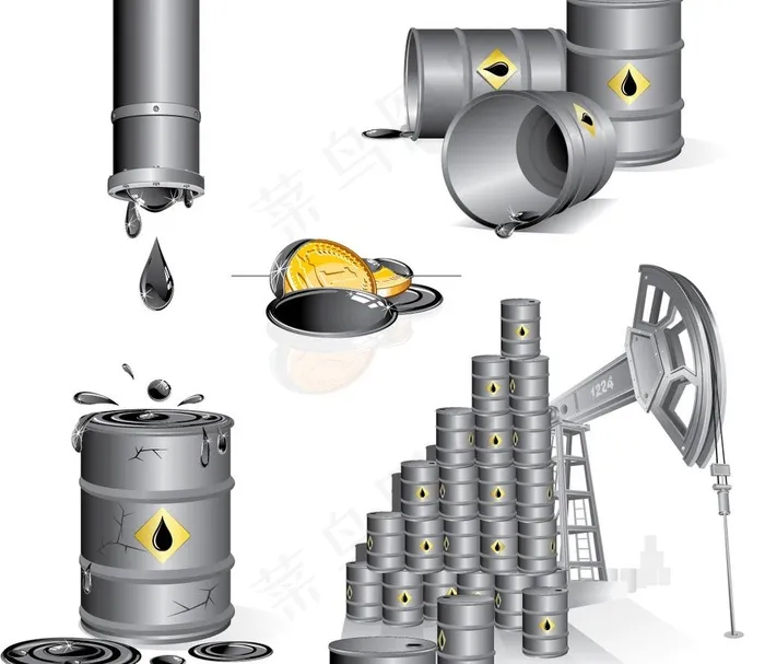 石油工业矢量素材图片eps,ai矢量模版下载