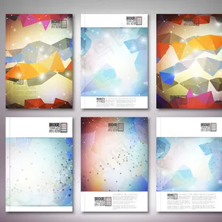 时尚多边形画册图片