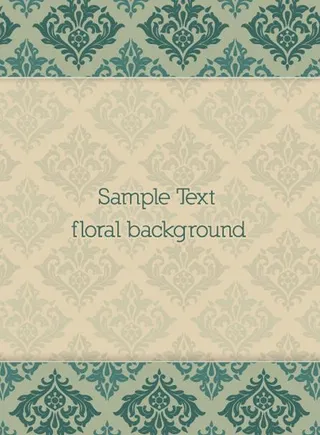 欧式花纹背景图片