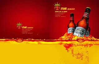 高达大气的百威啤酒企业宣传画册