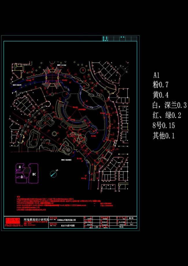 园林平面图cad图纸素材