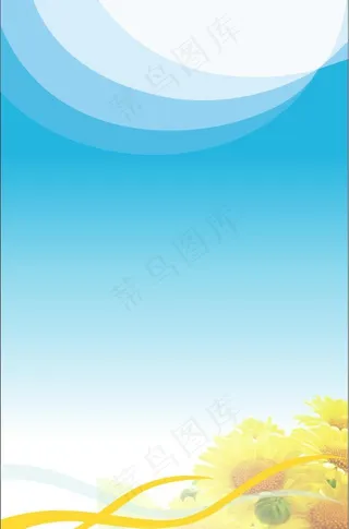 向日葵展板背景图片