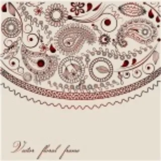 欧式复古花纹矢量素材下载