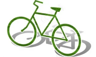 绿色自行车图片