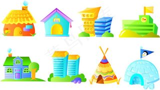 建筑房屋矢量图