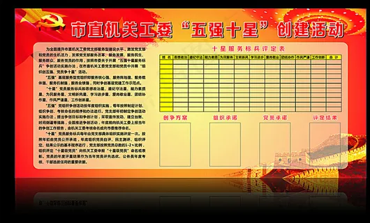 党的五强十星图片 党的五强十星图片