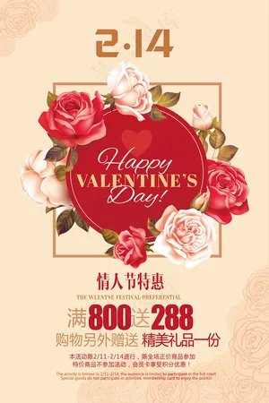 情人节特惠