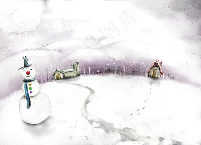 雪地里的雪人