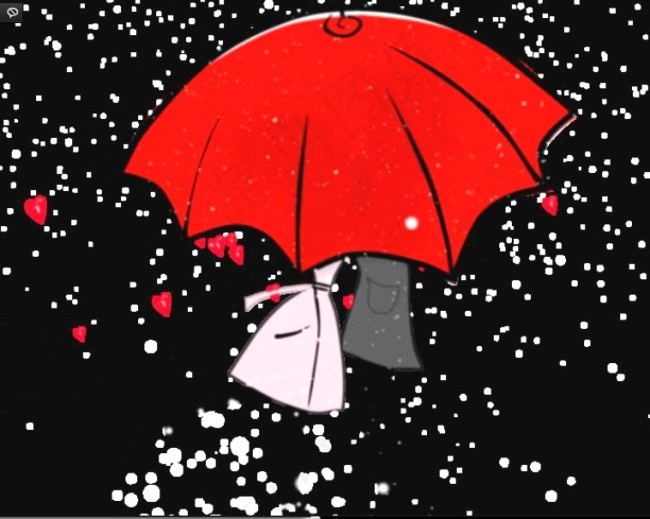 红雨伞转场视频素材