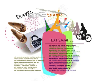 04时尚元素背景矢量