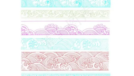 二方连续传统花纹边框