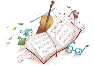 乐谱与小提琴
