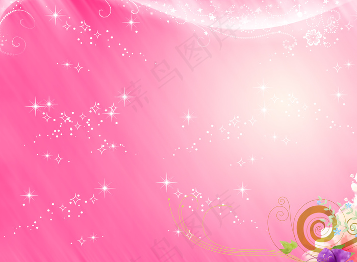 粉色背景