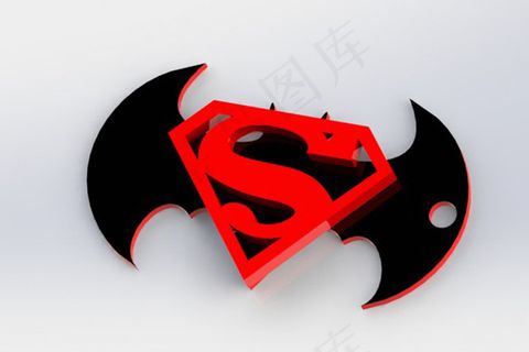 蝙蝠侠超人钥匙扣[不表]