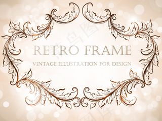 华丽欧式花边矢量素材