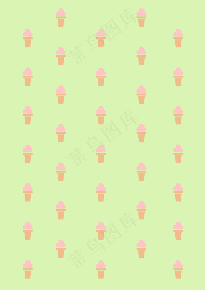 小雪糕清新背景图