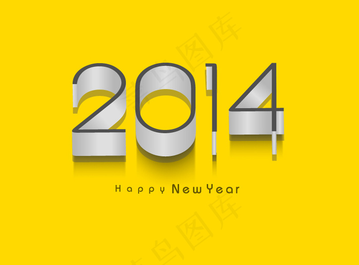2014创意的3D海报矢量素材