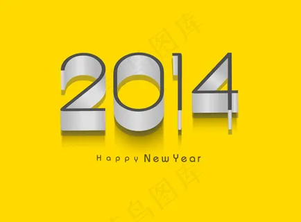2014创意的3D海报矢量素材
