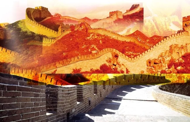 长城烽火台(3900X2517(DPI:203))psd模版下载