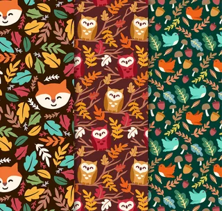 彩绘花纹彩色花纹